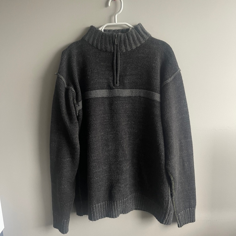 Simons Le 31 Quarter Sip Knit Sweater Large